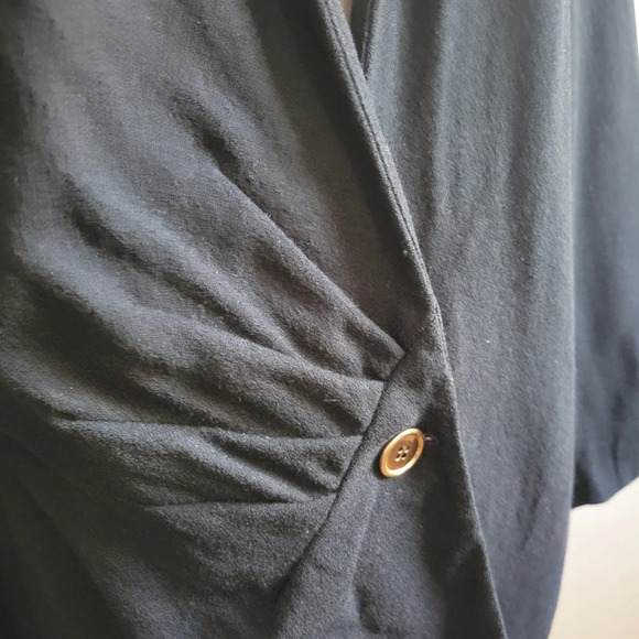 Vintage Oleg Cassini Wool Suit Jacket / Black / Oversized / Fits Medium - Picture 2 of 9